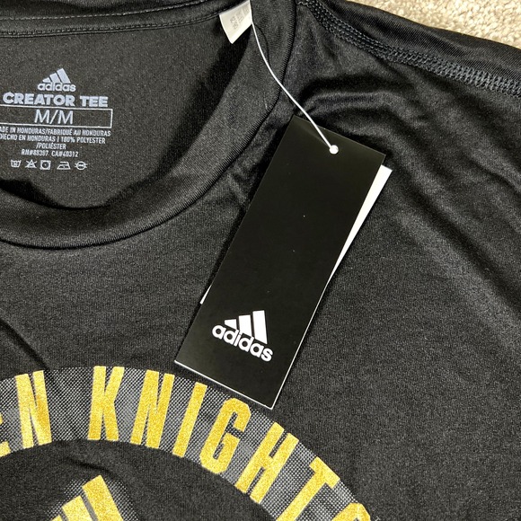 Vegas Golden Knights NHL Adidas Creator Tee Black Long Sleeve Men's M NWT - Picture 3 of 9